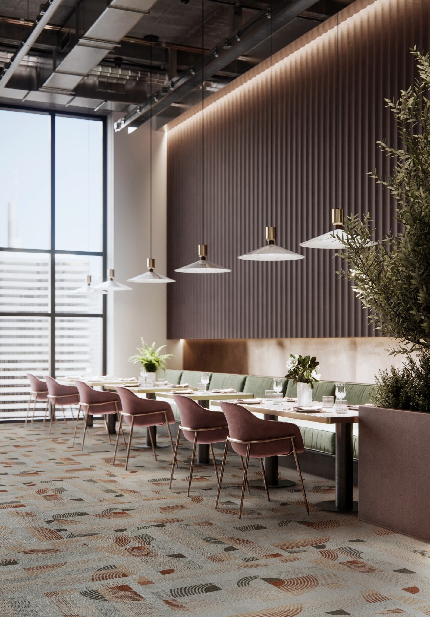 Hospitality flooring application photograph supplied by Above Left